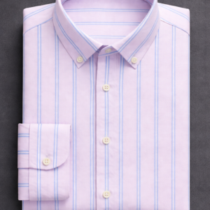 Light Pink Vertical Stripe Shirt for Men