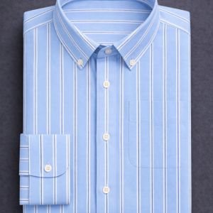 Men’s Sky Blue Striped Formal Shirt