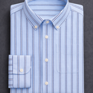 Men’s Light Blue Striped Formal Shirt