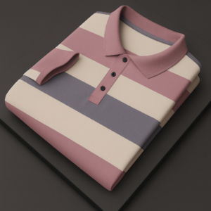 Pastel Striped Polo T-Shirt